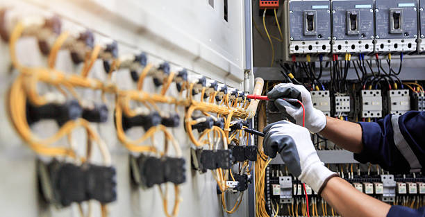Professional Electrician technician working in Midland City, AL